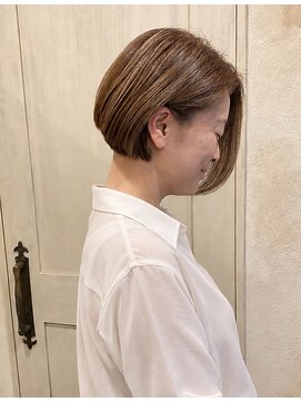 ヘアーリゾートガーデン 南林間店(Hair Resort Garden) ケアーブリーチハイライト/エレガンスボブ