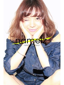 ネイミーズ 横浜関内(nameiz.) 【横浜美容室ネイミーズ】シースルーバングゆるふわミディアム
