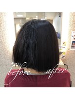 キャパ 秦野(CAPA) 縮毛矯正before⇒after