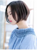 ■キリっと透明感前下がり黒髪ショート107-2★越谷20代30代40代