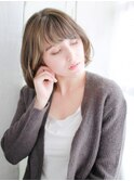 外ハネニュアンスカールボブ