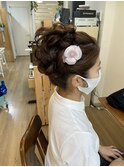 高めアップ着物ヘアアレンジ【ヘアセット　立川/立川南/国分寺】