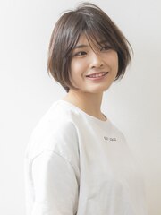 《Nanpu》美シルエット☆似合わせ大人前下りショートボブ◎20代