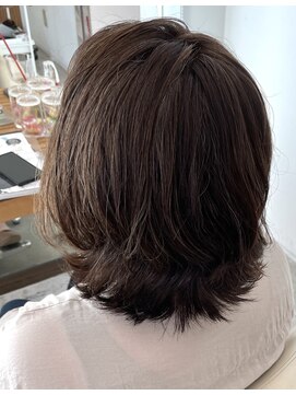 カッツ 笠岡店(CUT S) 癖を生かしたミディアムヘア
