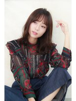 アドレバイハピネス(ADORE by happiness)&nbsp;くすみショコラベージュ　ロング　カールシルエット　30代40代