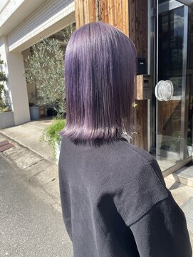 へアサロンアンドカフェガーデン(hair salon&cafe GARDEN) ダブルカラー/ケアブリーチムラサキカラー/パープルカラー
