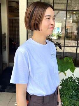 モク 京都北白川店(MOK) 【ミニボブ】えりあしもすっきり短く