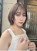 【清水豊】外ハネボブ 顔まわりレイヤー 小顔カット