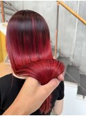 deep red...