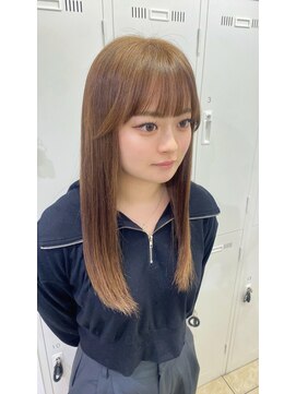 アッシュ 下北沢店(Ash) イルミナWカラーでミルクティーブラウン