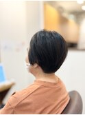 ツーブロックショート/ヘアマニキュア/ナチュラルブラウン