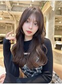 イヤリングカラー 縮毛矯正 韓国風 ダブルカラー 髪質改善5130