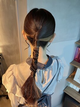 シャルムバイケンジ(Charm.by KENJE) 【ローポニーテール】結婚式/二次会/同窓会/銀座/有楽町/ヘア