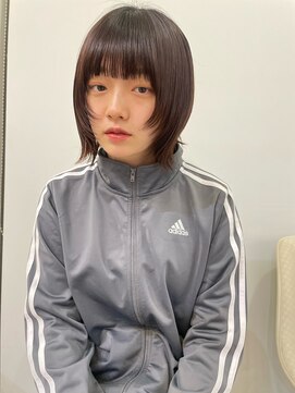 メゾンアクア 表参道(Maison ACQUA) ◎外ハネボブウルフワイドバング美髪イメチェン