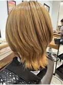 ミルクティーウルフヘアー