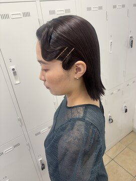 アッシュ 下北沢店(Ash) レトロなタイトなフィンガーウェーブアレンジ