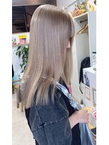 オリビアヘアー(OLIVIA HAIR) ミルクティーベージュ×髪質改善カラー