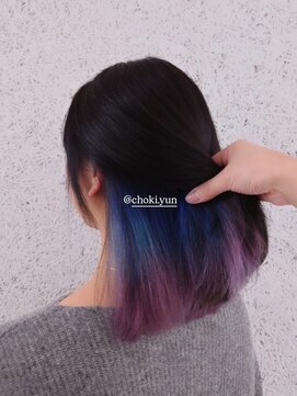 コークス 原宿 表参道(COKETH) ★2回ブリーチで作るラベンダーブルーインナーカラー