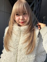 タロ(TALO)&nbsp;【TALO】ロングレイヤーカットとハイトーンカラー