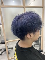 ケースタイルシェノン(K-STYLE CHAINON)&nbsp;ブルーバイオレット×メンズ刈り上げ