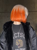 イエナ 渋谷(IENA)&nbsp;スモーキーブラウンハッシュカットダークブルーケアブリーチ