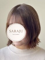 サラジュ 仁川店(SARAJU)&nbsp;【ブリーチ特化】今田担当 ブリーチなし×オリーブベージュ