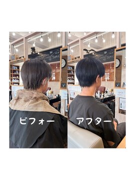 スミカ(sumica) #色落ち楽しむ #ブルーグレー #メンズヘア