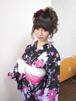 美容室イーナ(e na)&nbsp;可愛くサイドアップ&浴衣で(*≧∀≦*)