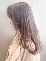 アルバム 銀座(ALBUM GINZA)&nbsp;シア―グレー_毛先パーマことりベージュ_ba263402