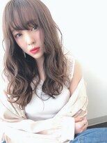 ラカーロ(La CARO) La CARO シースルーバング×エアリーグレージュby荒川