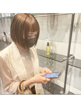 レーヴバイロンド 仙台(Reve by Lond) ぱっつんボブとぱっつんオン眉