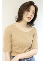 クラン 六甲道(Chlan) かきあげ外ハネボブ×アッシュブラウン