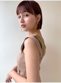 スリークボブ×耳かけ 【前髪】【ラベンダーカラー】06