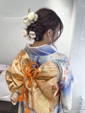 ラブクロムトーキョー オモテサンドウ(LOVECHROME OMOTESANDO) 卒業式ヘアメイク　着物