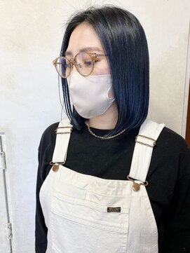 ランプ ヘアー(lamp hair) ネイビーブルー