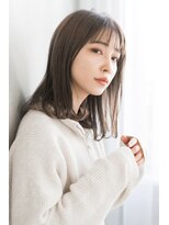 エレノア 自由が丘店(Eleanor)&nbsp;10代20代30代40代　韓国風シースルーバングナチュラルストレート