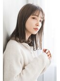10代20代30代40代 韓国風シースルーバングナチュラルストレート