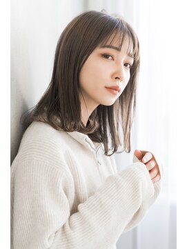 エレノア 自由が丘店(Eleanor) 10代20代30代40代 韓国風シースルーバングナチュラルストレート