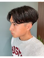 スイート(Suite)&nbsp;前下がりセンターパート×センターパートニュアンスパーマ