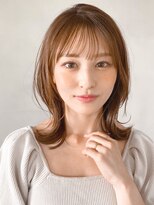 キリ 表参道(kyli) セクションカラーペールベージュくびれヘア美髪薄めバング