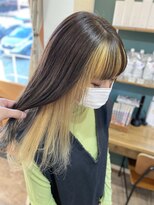 ヘアーホームイロ(Hair Home IRO)&nbsp;フェイスフレーミング抜きっぱなしブリーチカラー