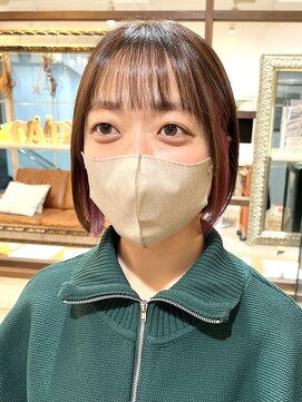 ネオリーブカップ 町田店(Neolive capu) ミニボブ×インナーカラー【町田/jr町田/町田駅】