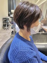 シェル 国分寺(shell)&nbsp;グレージュカラー/ボブウルフ/黒髪/ココアベージュ