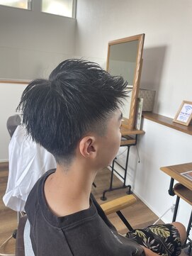 イチ(ichi) ツーブロック×アップバング