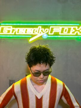 グリーディーフォックス 代々木(Greedy FOX) 波巻き/ハイライト/マッシュパーマ/ウルフ[シェービング]