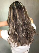アース 天満橋店(HAIR & MAKE EARTH)&nbsp;20代大人可愛いハイライトミルクチョコレートベージュアッシュ