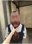 ブリーチなしwcolor、ボルドーレッド、カシスレッド