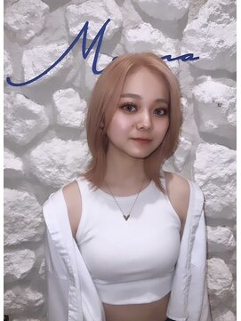 リン モアナバイヘッドライト 武蔵小杉2号店(lynn Moana by HEADLIGHT) Moana【武蔵小杉】#ケアブリーチ#ハイトーンカラー#ウルフカット