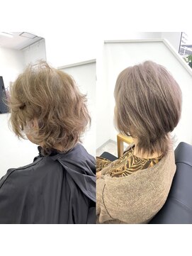 シロ 脱白髪ぞめ、レイヤーボブ