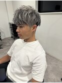 20代30代韓流☆ツイストパーマショートマッシュハイライト